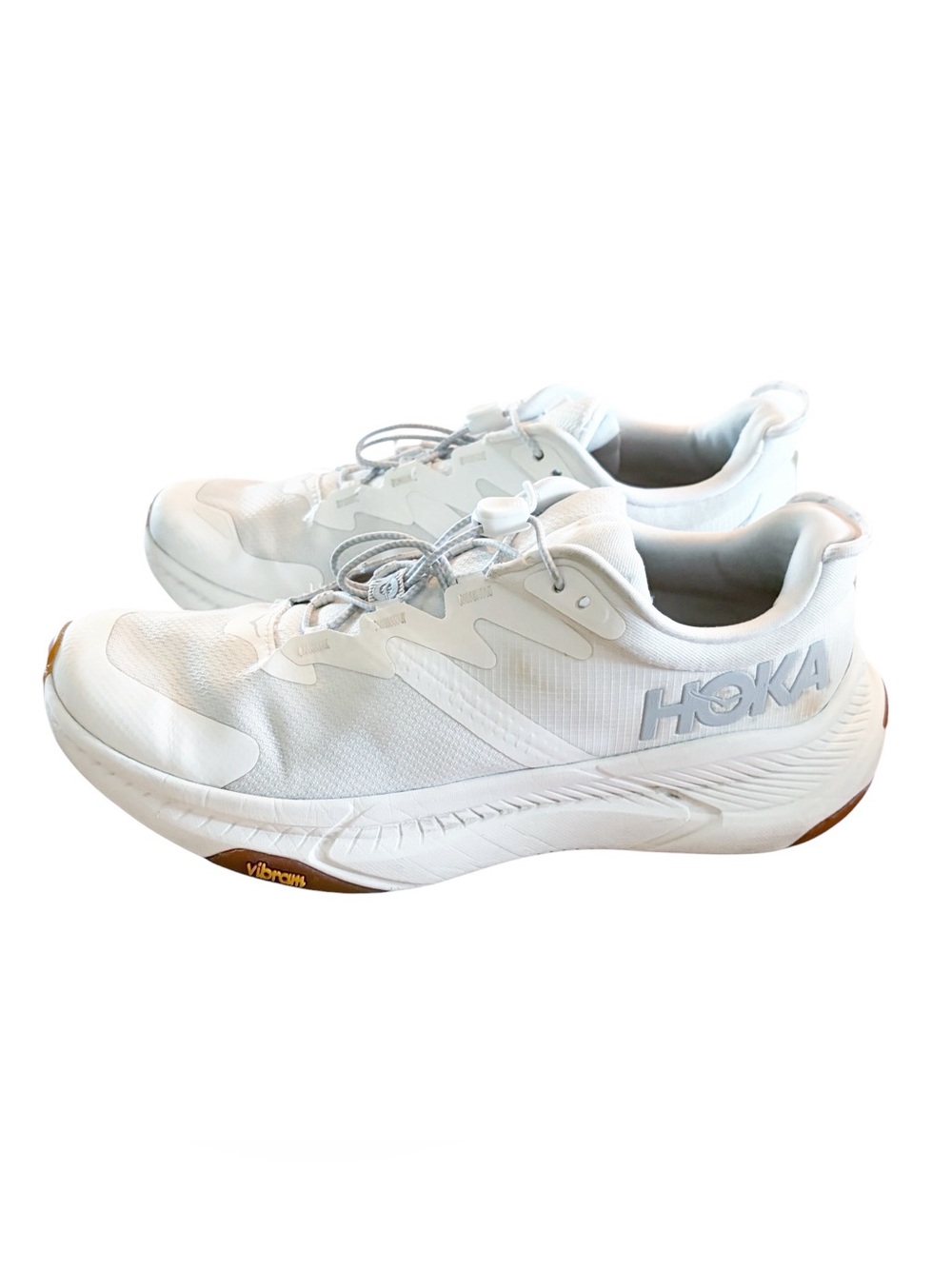 Hoka Transport Women's 8 Shoes Harbor Mist Lime Glow Vibram Cordura Hiking Trail